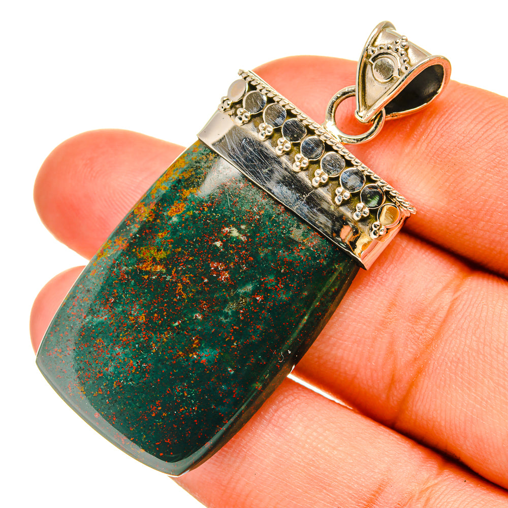 Bloodstone Pendants handcrafted by Ana Silver Co - PD6459