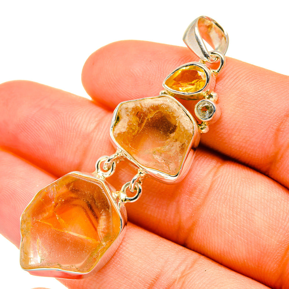Citrine Pendants handcrafted by Ana Silver Co - PD6463