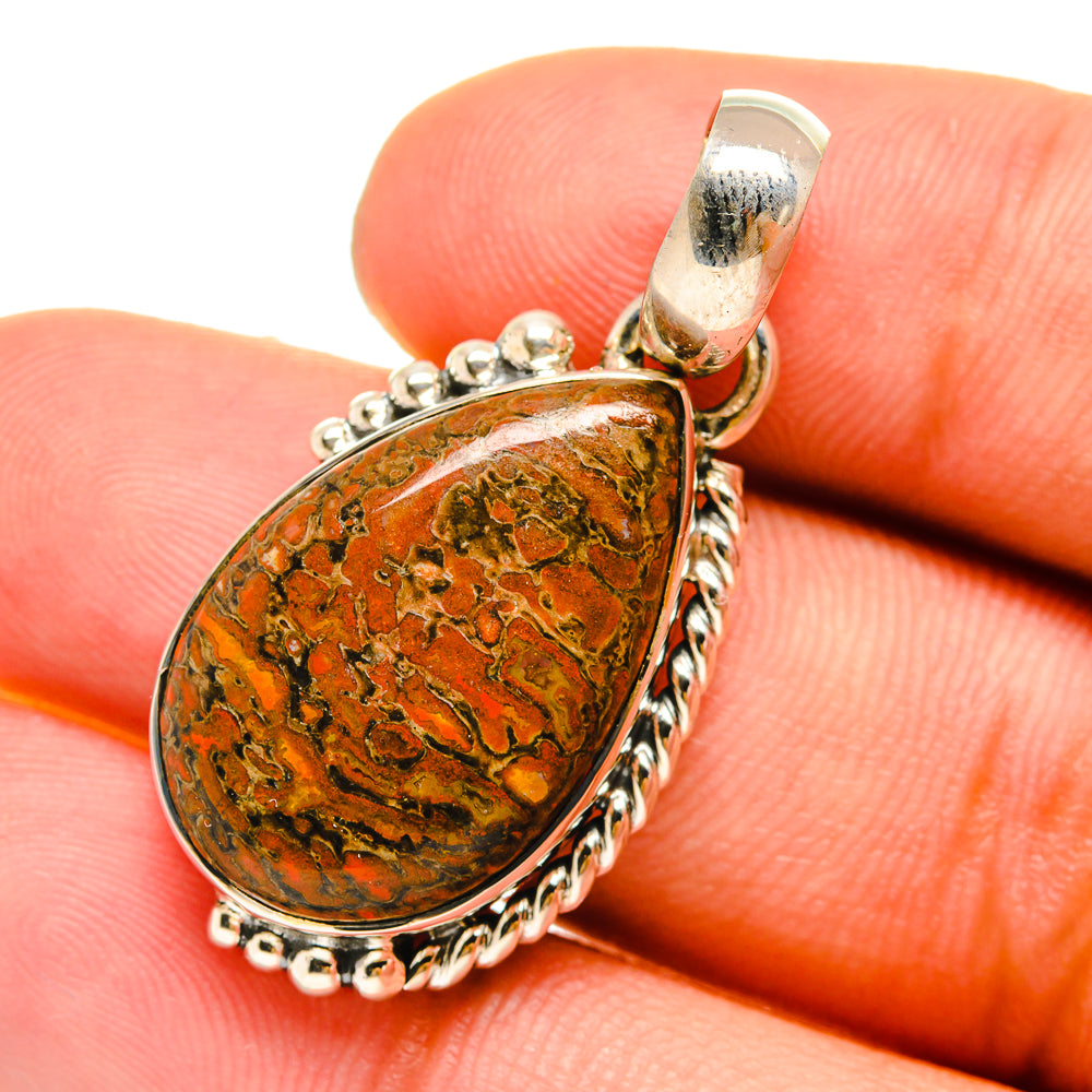 Dinosaur Bone Pendants handcrafted by Ana Silver Co - PD6474