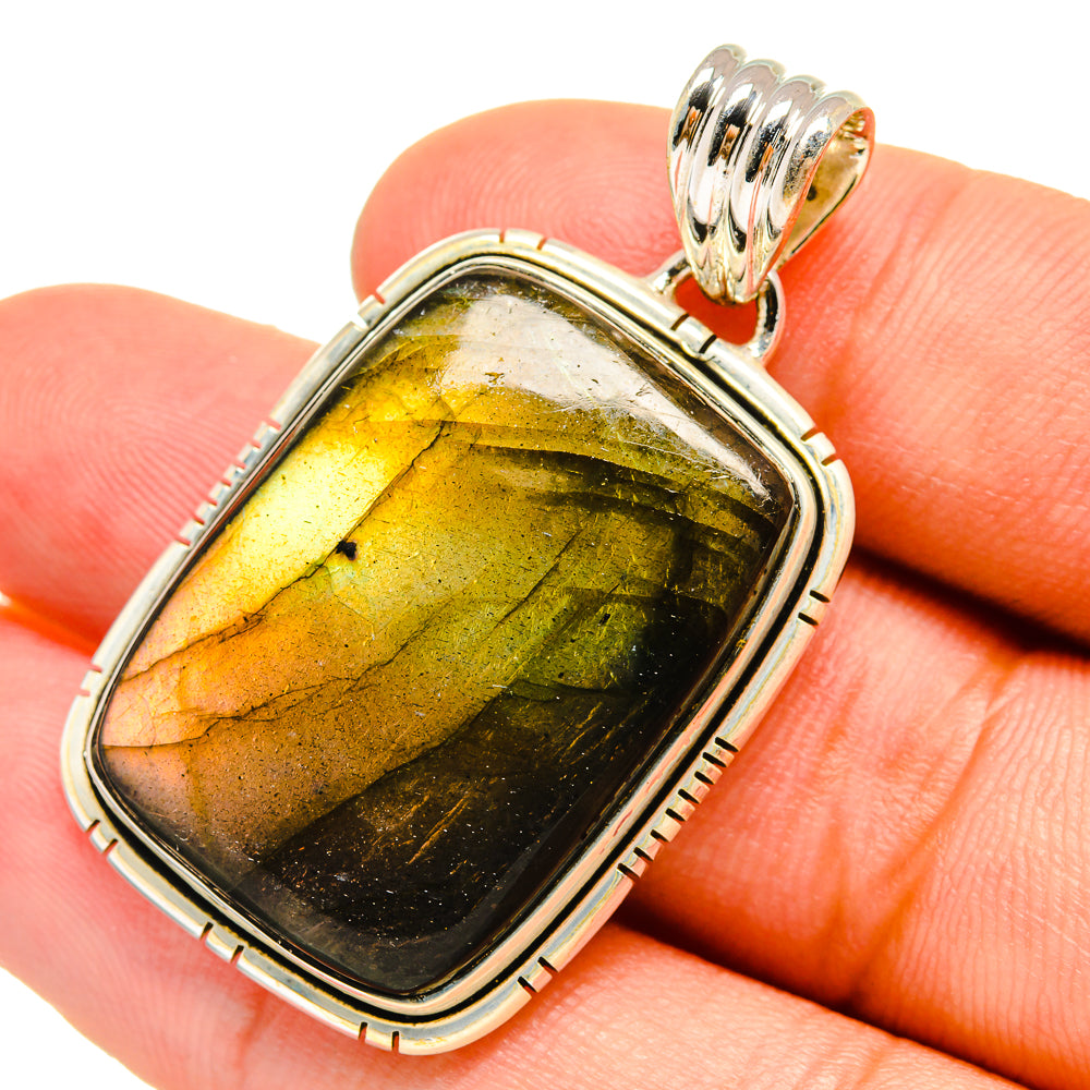 Labradorite Pendants handcrafted by Ana Silver Co - PD6476