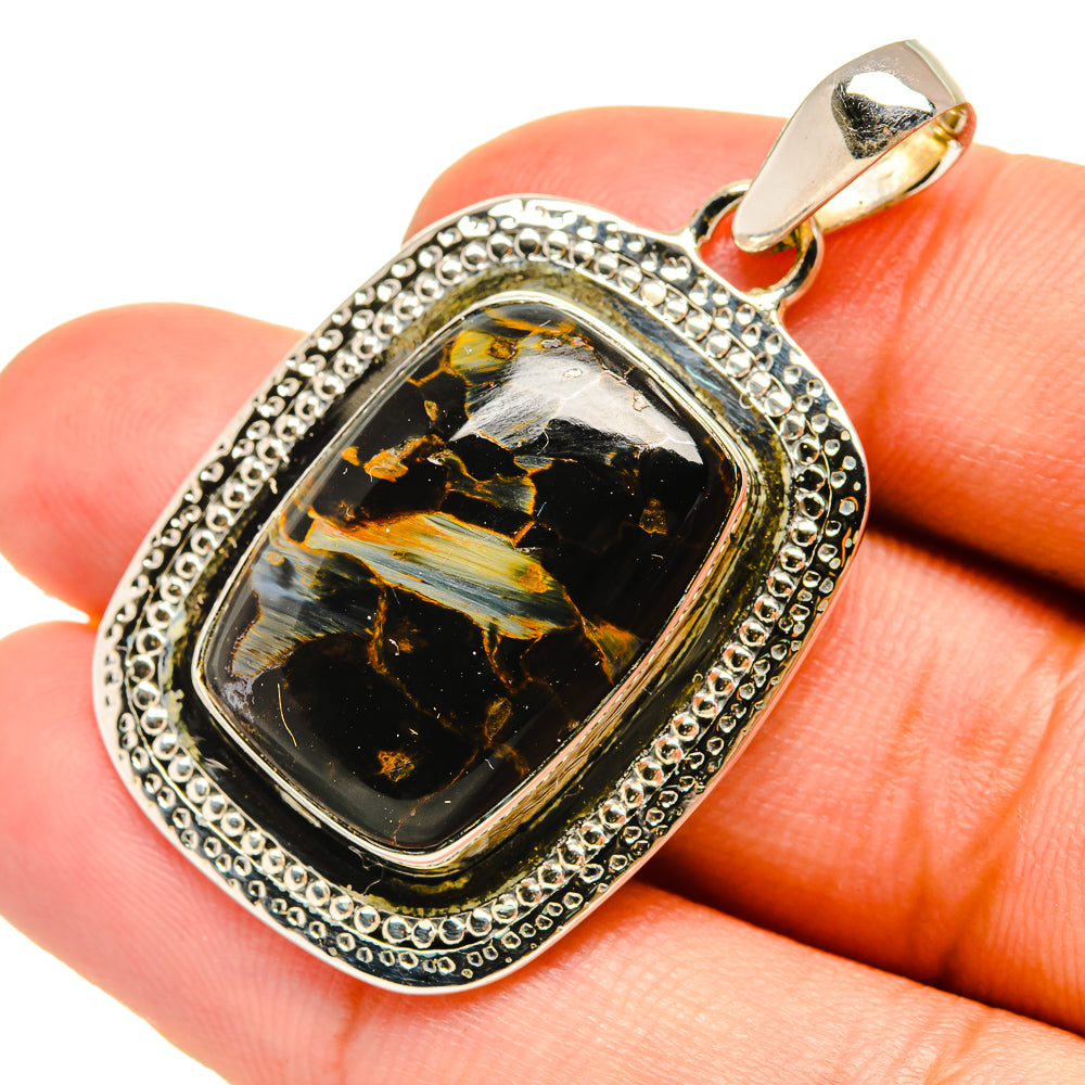 Pietersite Pendants handcrafted by Ana Silver Co - PD6482