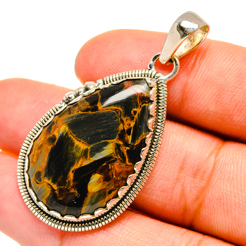 Pietersite Pendants handcrafted by Ana Silver Co - PD6487