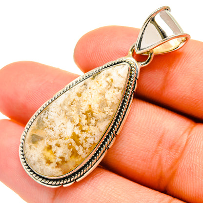 Plume Agate Pendants handcrafted by Ana Silver Co - PD6491