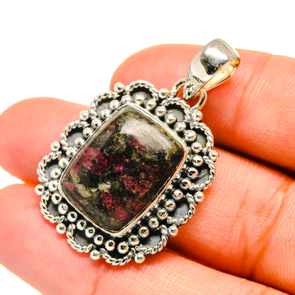 Russian Eudialyte Pendants handcrafted by Ana Silver Co - PD6494