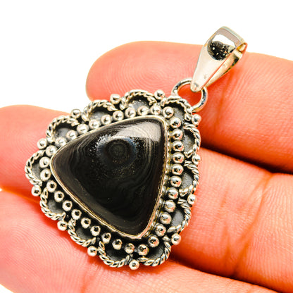 Psilomelane Pendants handcrafted by Ana Silver Co - PD6498
