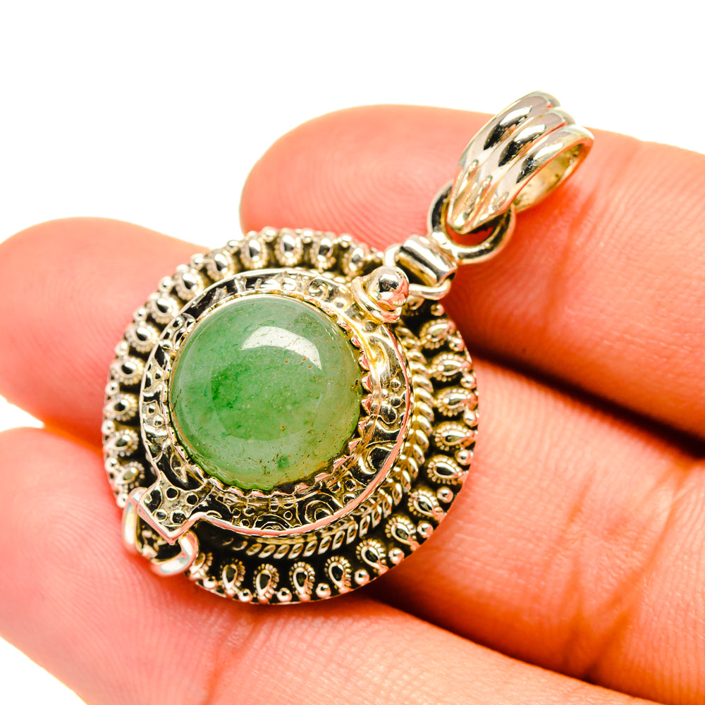 Green Aventurine Pendants handcrafted by Ana Silver Co - PD6511