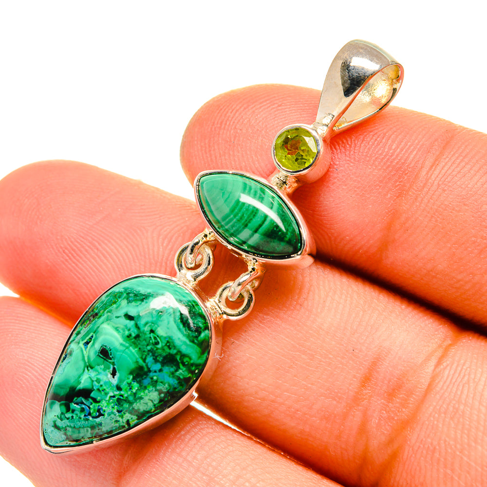 Chrysocolla Pendants handcrafted by Ana Silver Co - PD6516