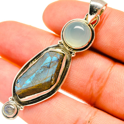 Labradorite Pendants handcrafted by Ana Silver Co - PD6523