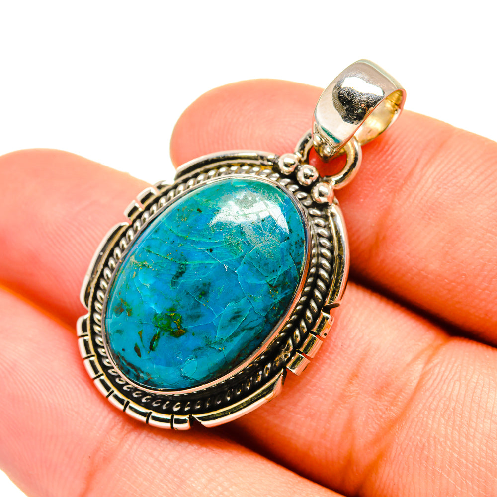 Chrysocolla Pendants handcrafted by Ana Silver Co - PD6525