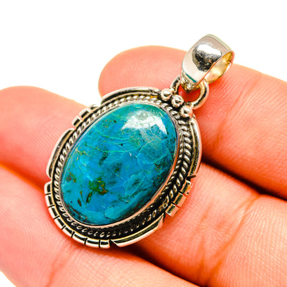 Chrysocolla Pendants handcrafted by Ana Silver Co - PD6525