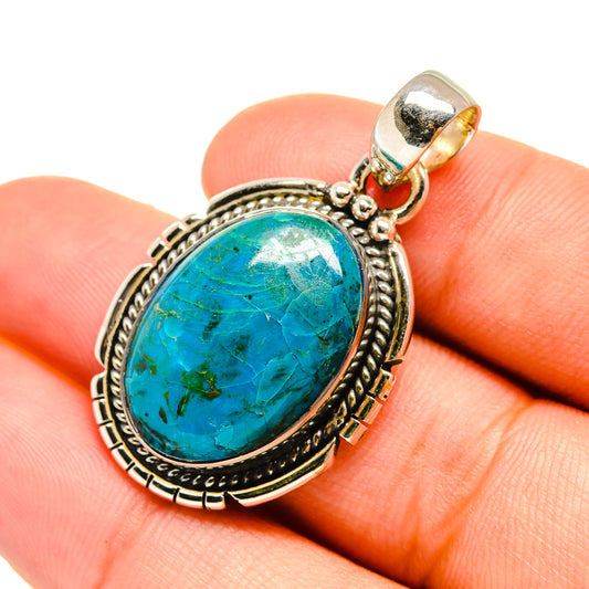 Chrysocolla Pendants handcrafted by Ana Silver Co - PD6525