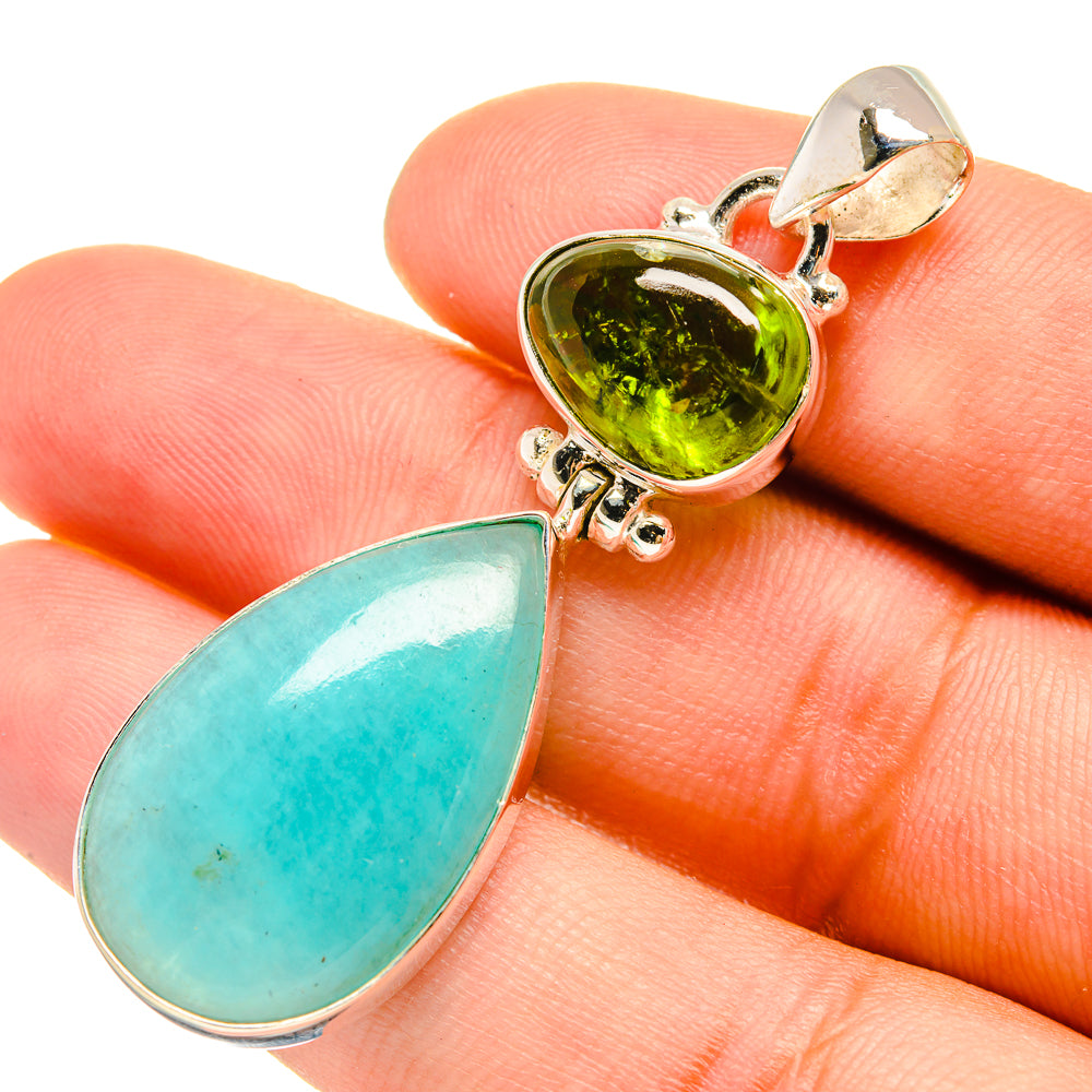 Peruvian Opal Pendants handcrafted by Ana Silver Co - PD6531