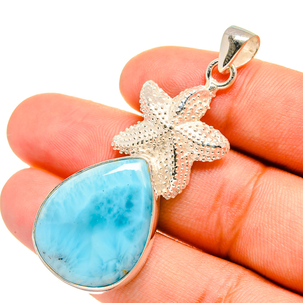 Larimar Pendants handcrafted by Ana Silver Co - PD6534