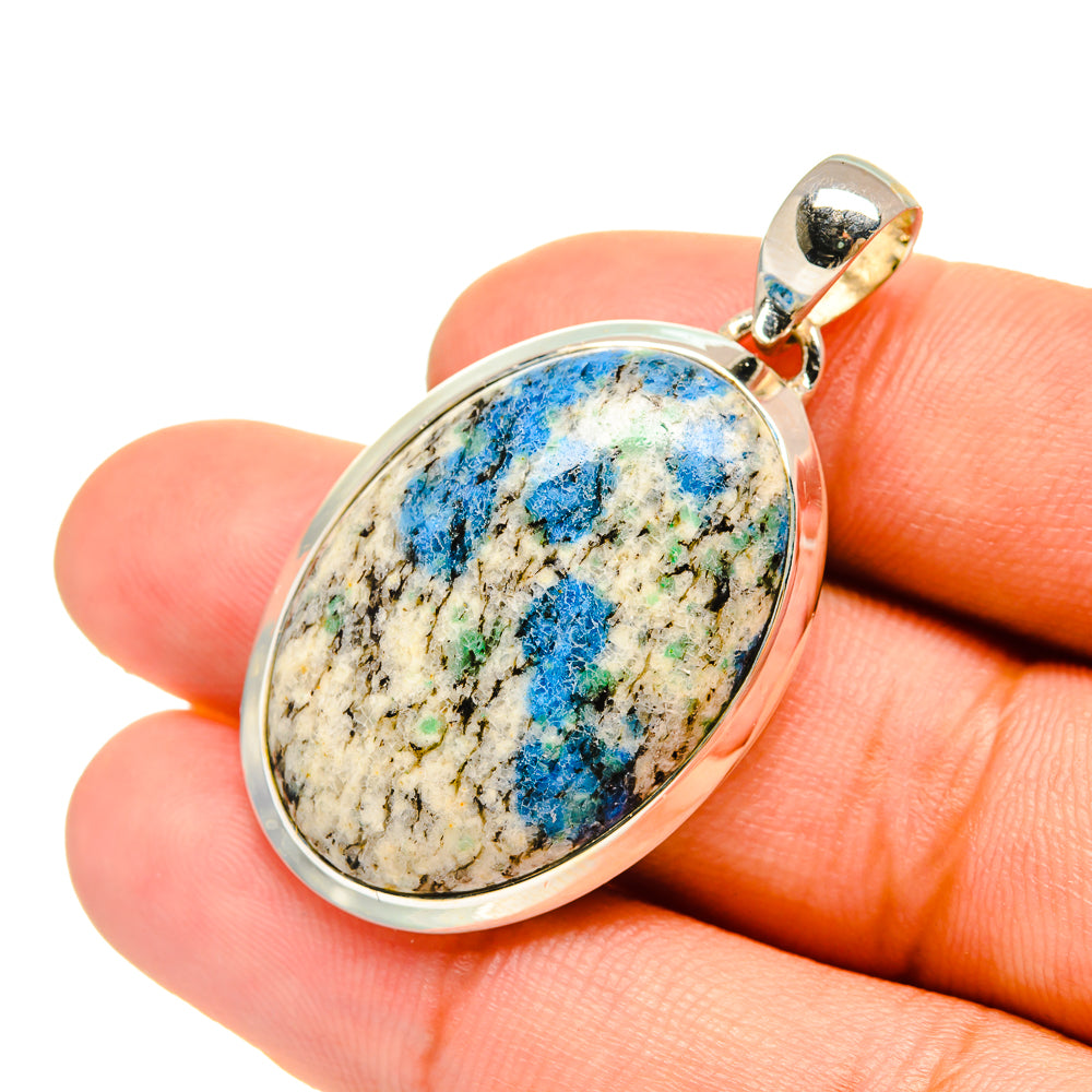 K2 Blue Azurite Pendants handcrafted by Ana Silver Co - PD6541