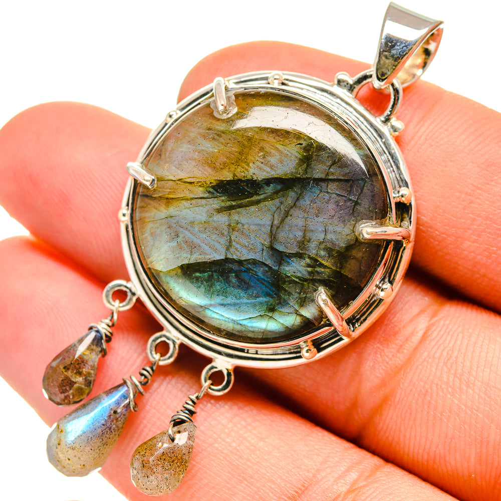 Labradorite Pendants handcrafted by Ana Silver Co - PD6557
