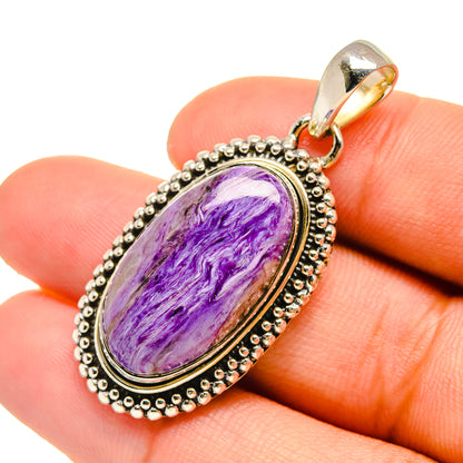 Charoite Pendants handcrafted by Ana Silver Co - PD6574