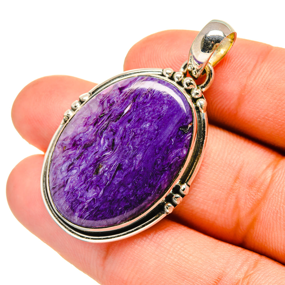 Charoite Pendants handcrafted by Ana Silver Co - PD6576