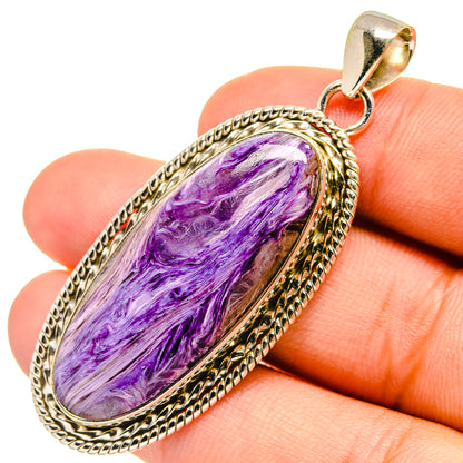 Charoite Pendants handcrafted by Ana Silver Co - PD6580