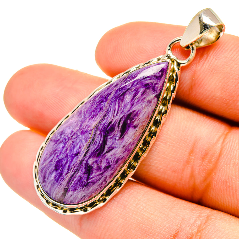 Charoite Pendants handcrafted by Ana Silver Co - PD6581