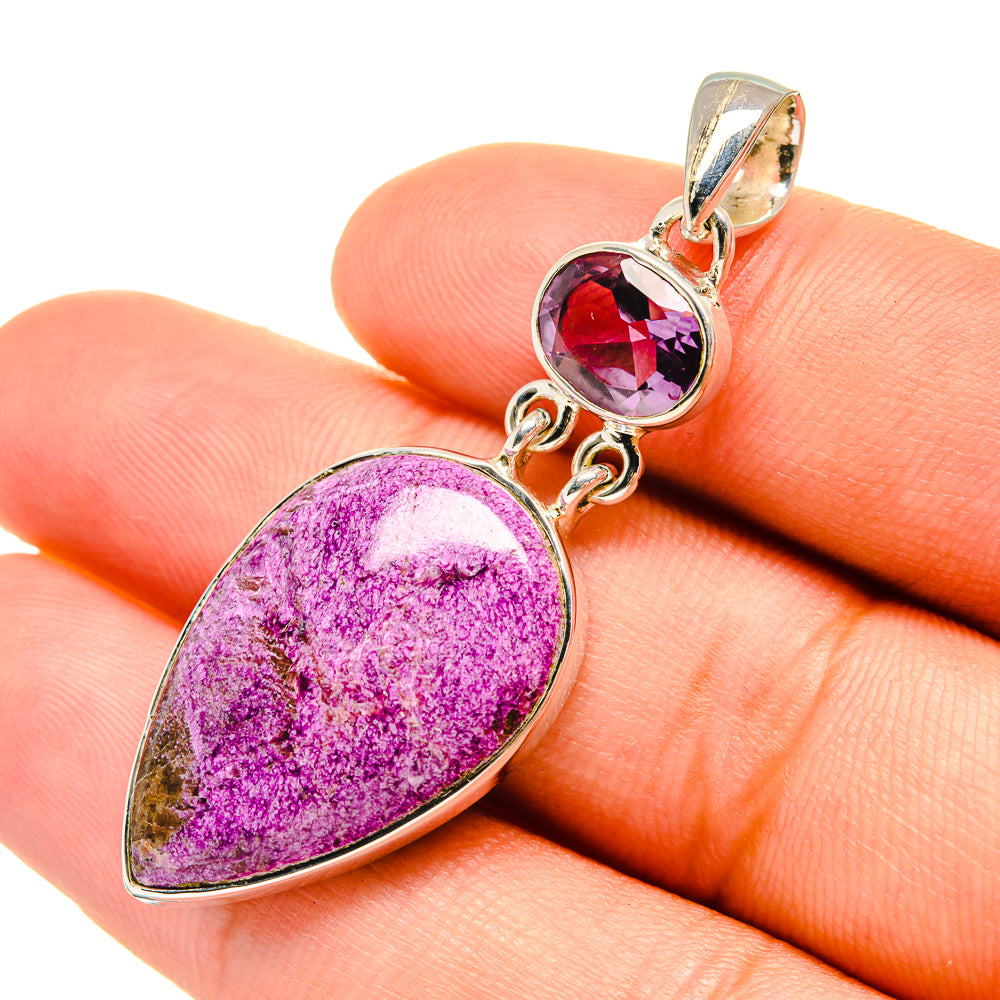 Stichtite Pendants handcrafted by Ana Silver Co - PD6590