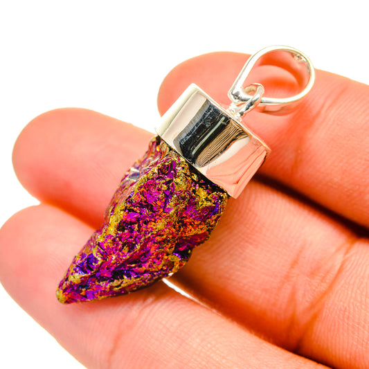 Titanium Druzy Pendants handcrafted by Ana Silver Co - PD6594