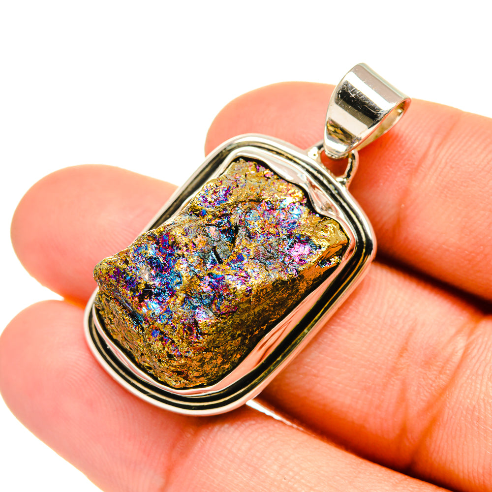 Titanium Druzy Pendants handcrafted by Ana Silver Co - PD6595