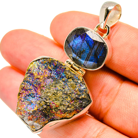 Titanium Druzy Pendants handcrafted by Ana Silver Co - PD6596