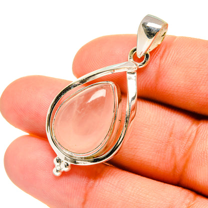 Rose Quartz Pendants handcrafted by Ana Silver Co - PD6605