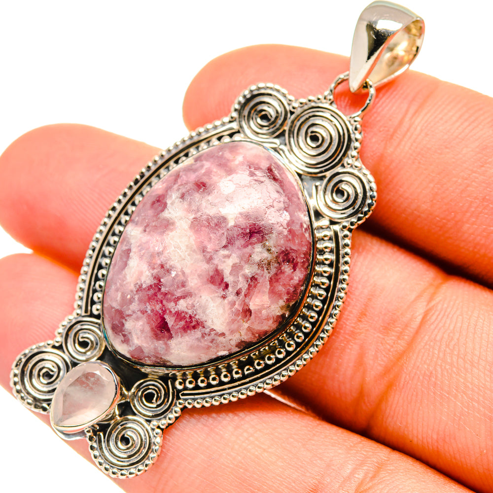 Lepidolite Pendants handcrafted by Ana Silver Co - PD6612