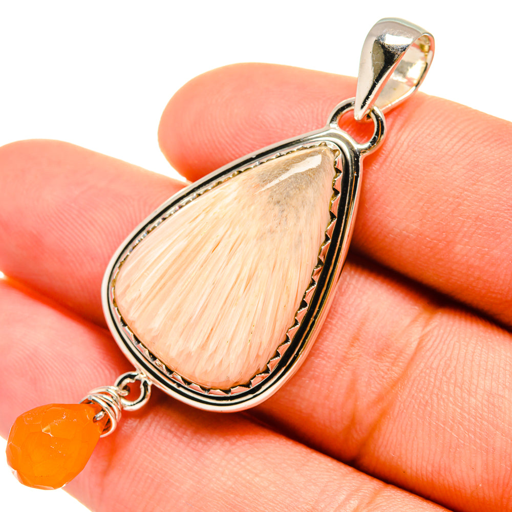 Scolecite Pendants handcrafted by Ana Silver Co - PD6614