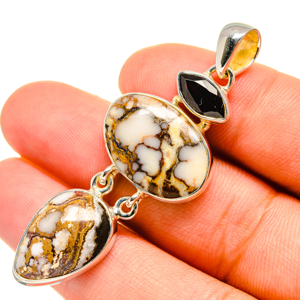 Peanut Wood Jasper Pendants handcrafted by Ana Silver Co - PD6629