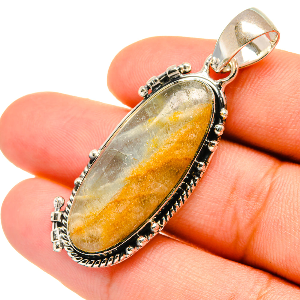Peruvian Opal Pendants handcrafted by Ana Silver Co - PD6637