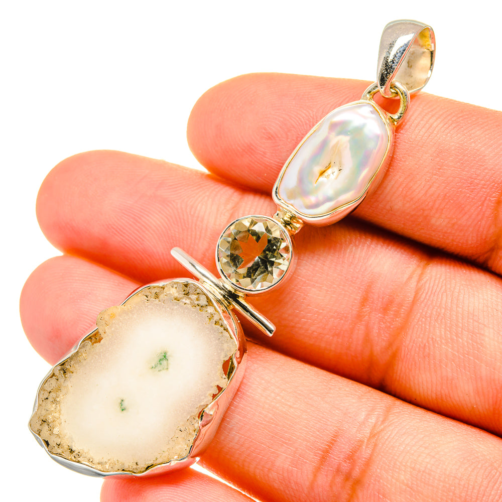 Solar Quartz Pendants handcrafted by Ana Silver Co - PD6647