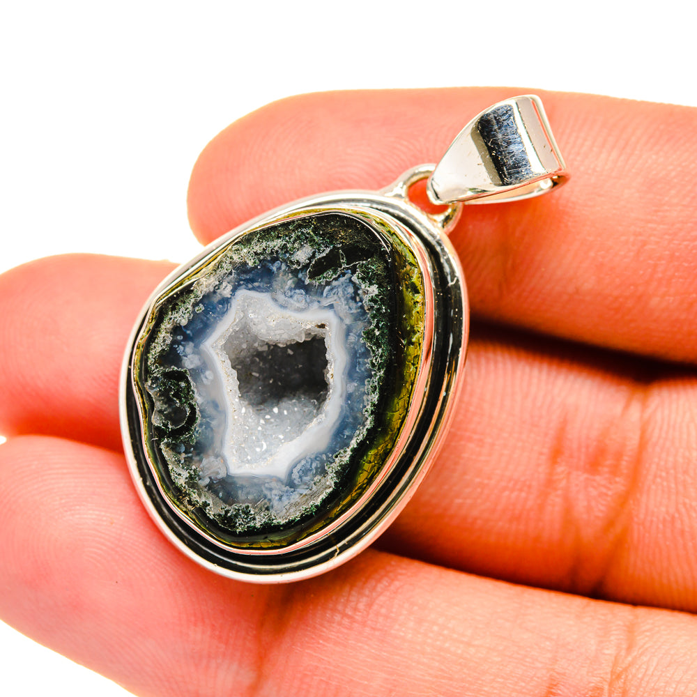 Coconut Geode Druzy Pendants handcrafted by Ana Silver Co - PD6649