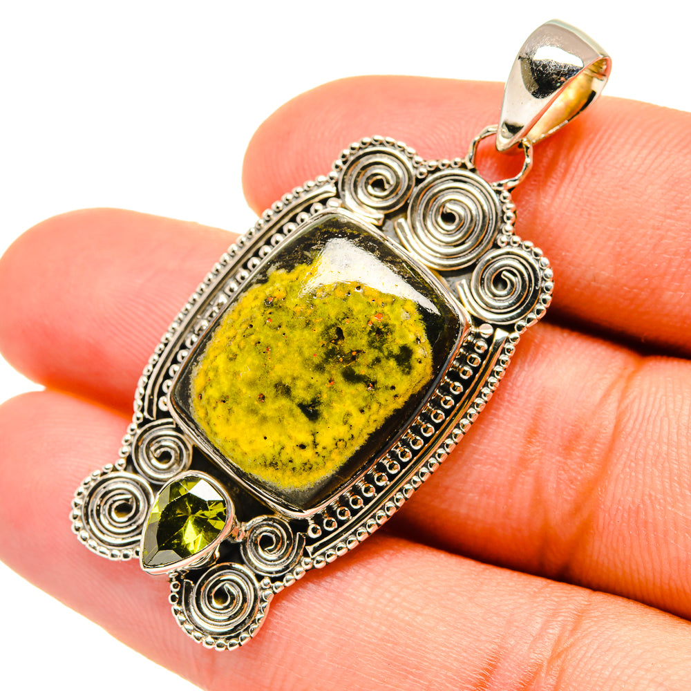 Bumble Bee Jasper Pendants handcrafted by Ana Silver Co - PD6650