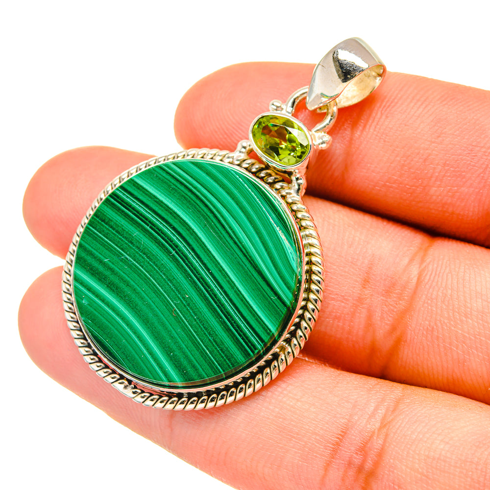 Malachite Pendants handcrafted by Ana Silver Co - PD6653