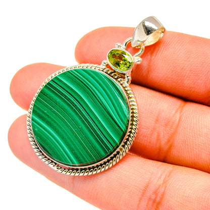 Malachite Pendants handcrafted by Ana Silver Co - PD6653