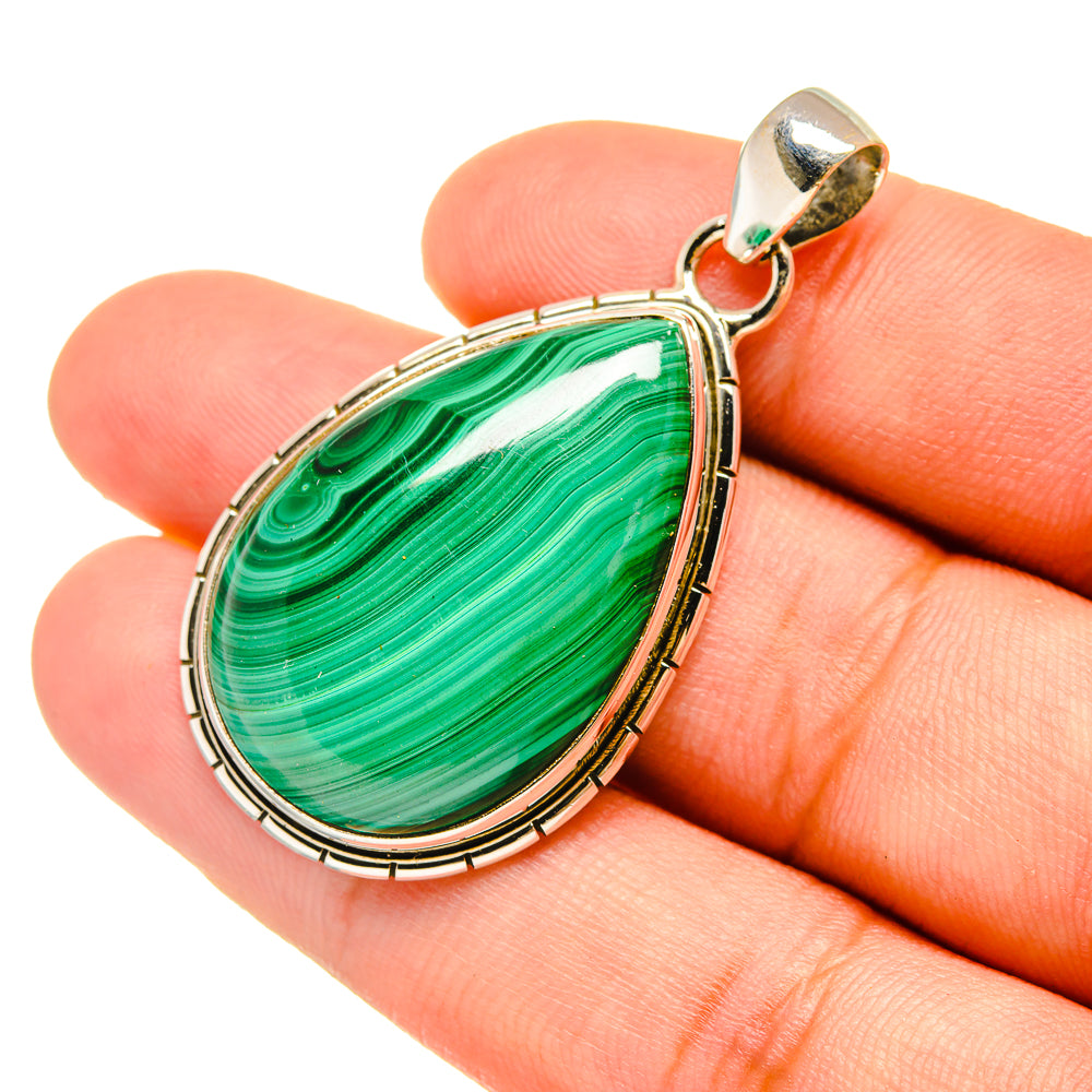 Malachite Pendants handcrafted by Ana Silver Co - PD6655
