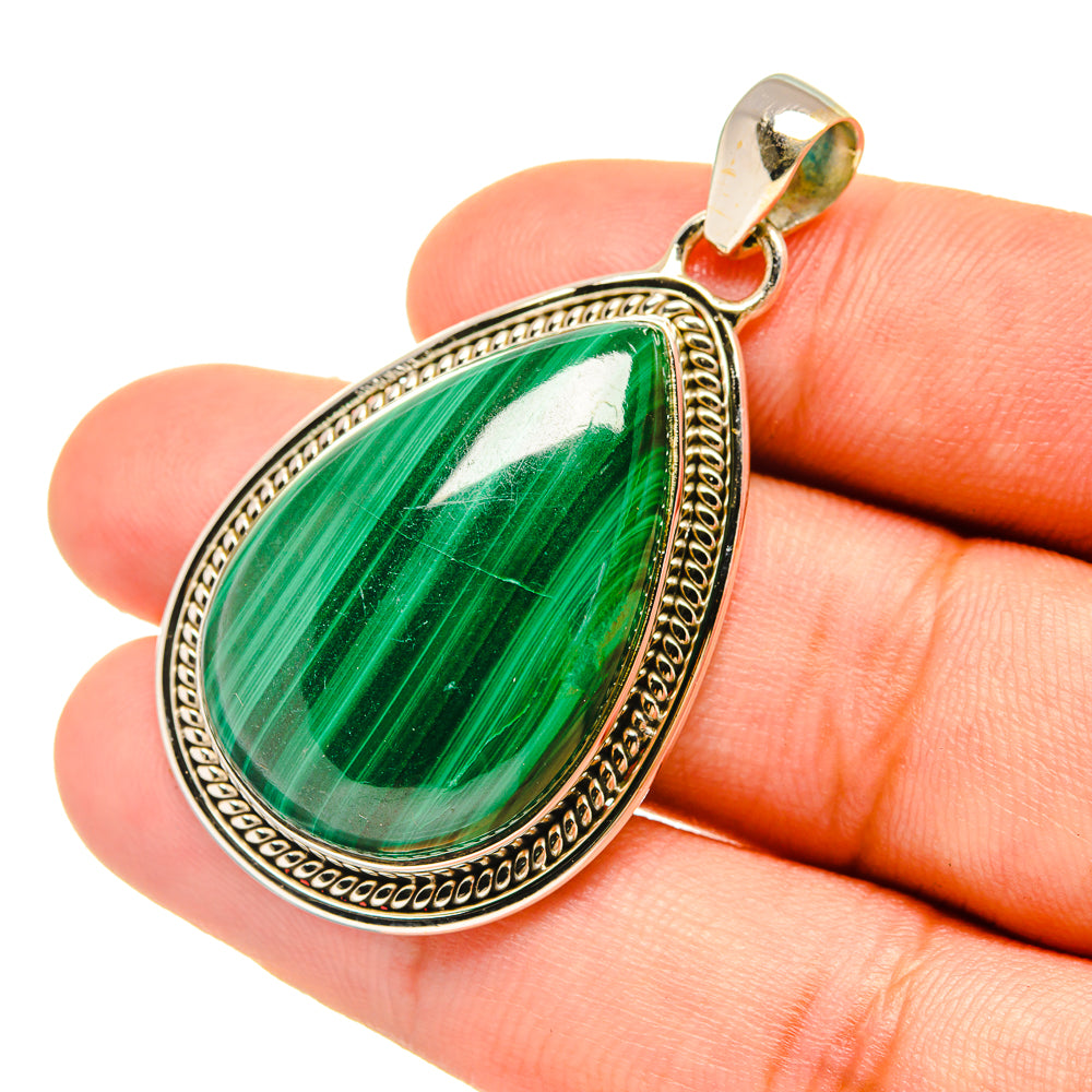 Malachite Pendants handcrafted by Ana Silver Co - PD6656