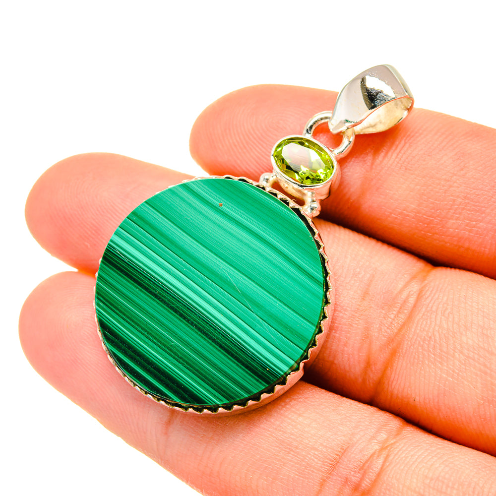 Malachite Pendants handcrafted by Ana Silver Co - PD6657