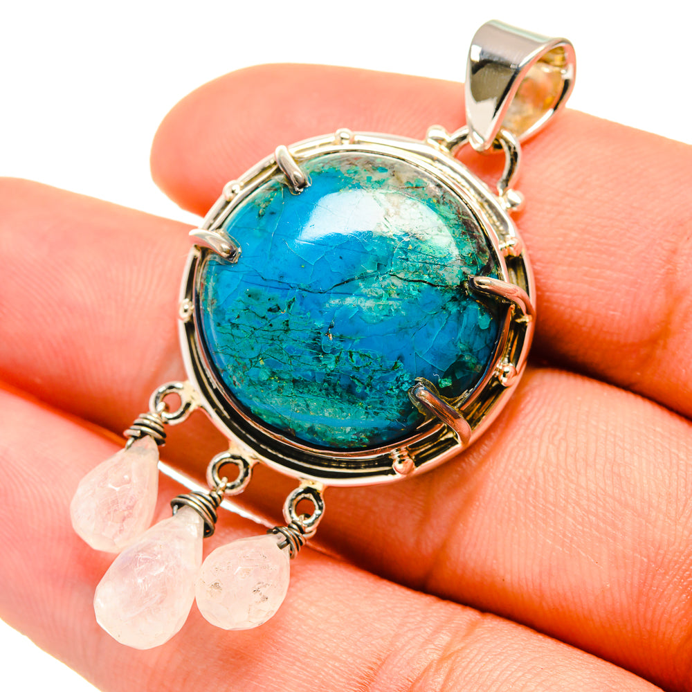Chrysocolla Pendants handcrafted by Ana Silver Co - PD6660