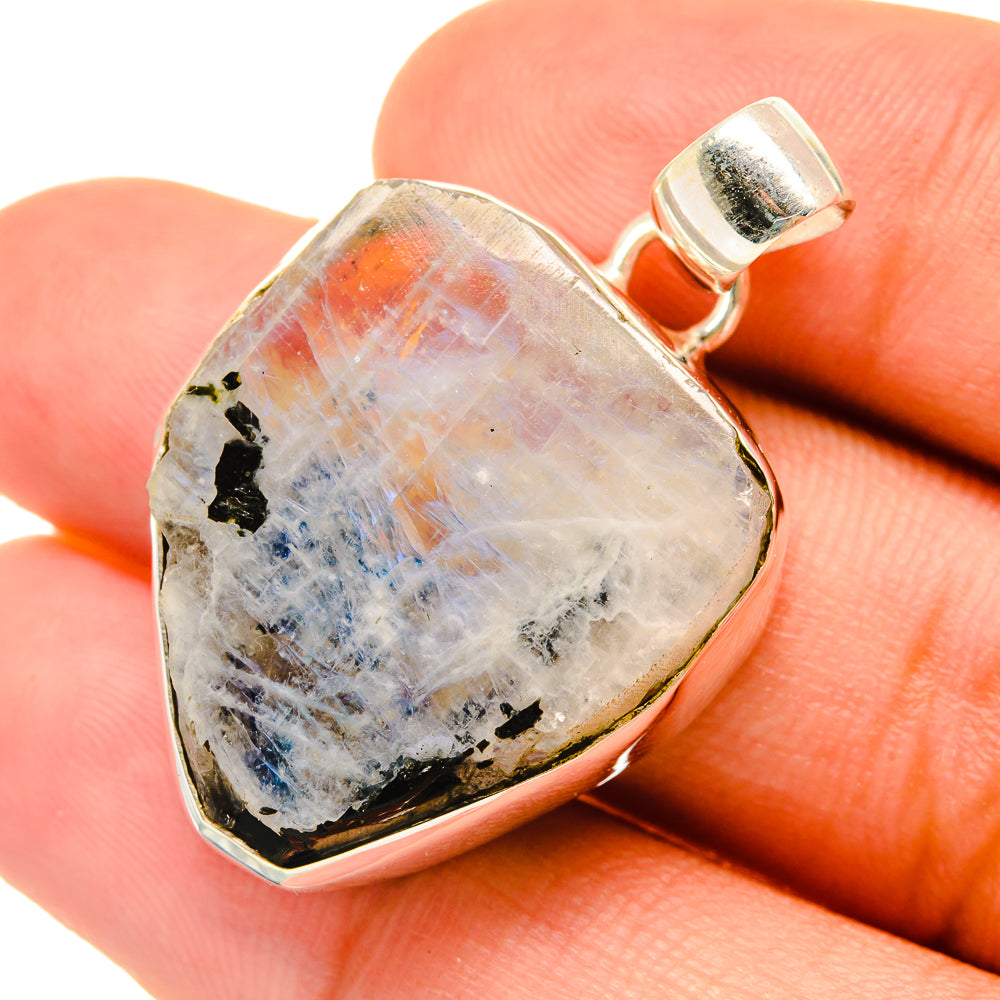 Rainbow Moonstone Pendants handcrafted by Ana Silver Co - PD6665