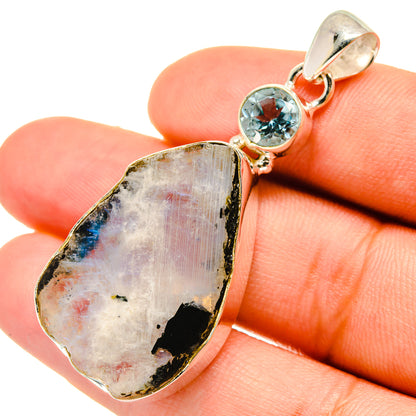 Rainbow Moonstone Pendants handcrafted by Ana Silver Co - PD6667