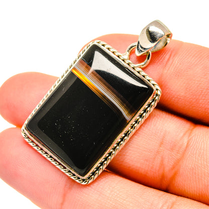 Black Onyx Pendants handcrafted by Ana Silver Co - PD6673