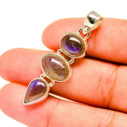 Labradorite Pendants handcrafted by Ana Silver Co - PD6679
