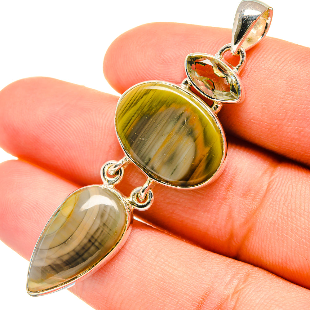 Willow Creek Jasper Pendants handcrafted by Ana Silver Co - PD6681