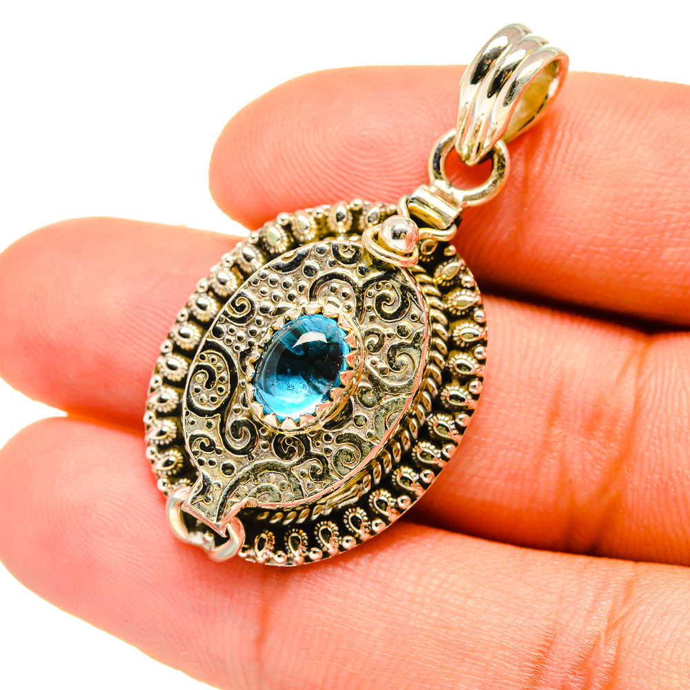 Blue Tourmaline Pendants handcrafted by Ana Silver Co - PD6683