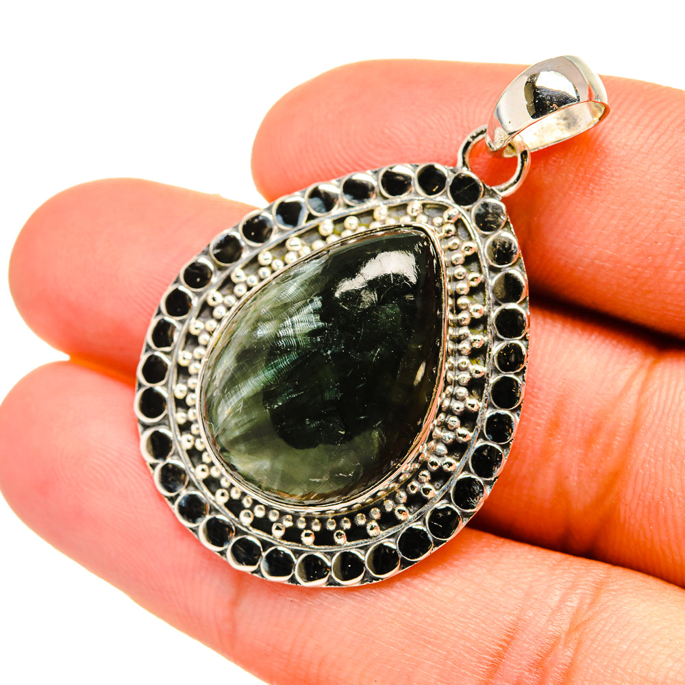 Seraphinite Pendants handcrafted by Ana Silver Co - PD6688