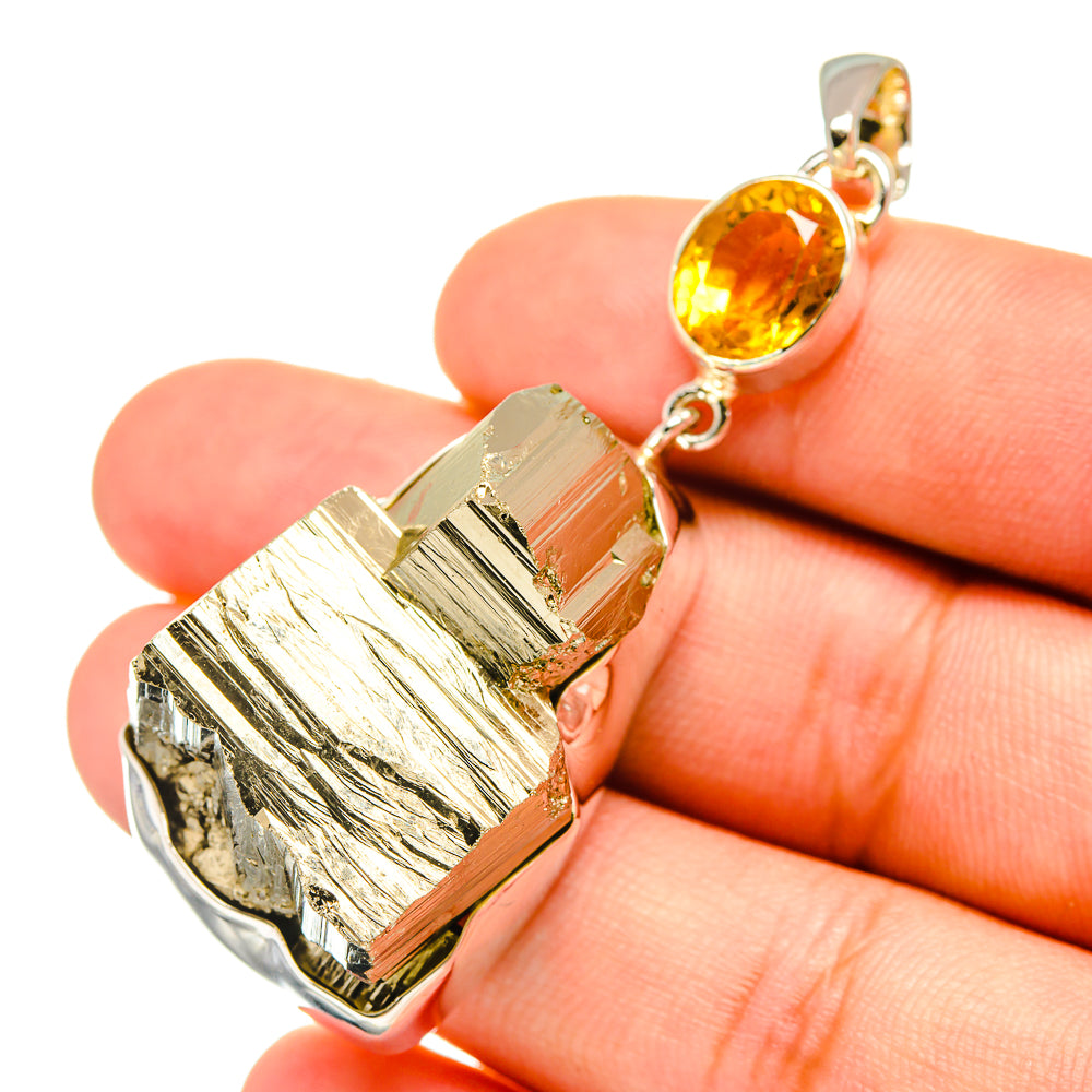 Pyrite Pendants handcrafted by Ana Silver Co - PD6695