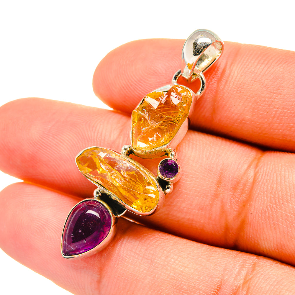 Citrine Pendants handcrafted by Ana Silver Co - PD6698